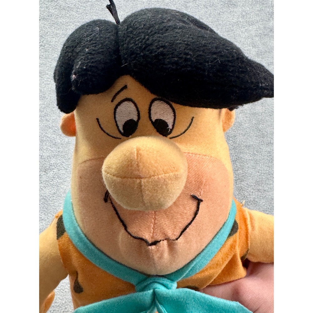 The Flintstones Fred Flintstone Plush Soft Toy Orange Tunic Tie Hanna-Barbera